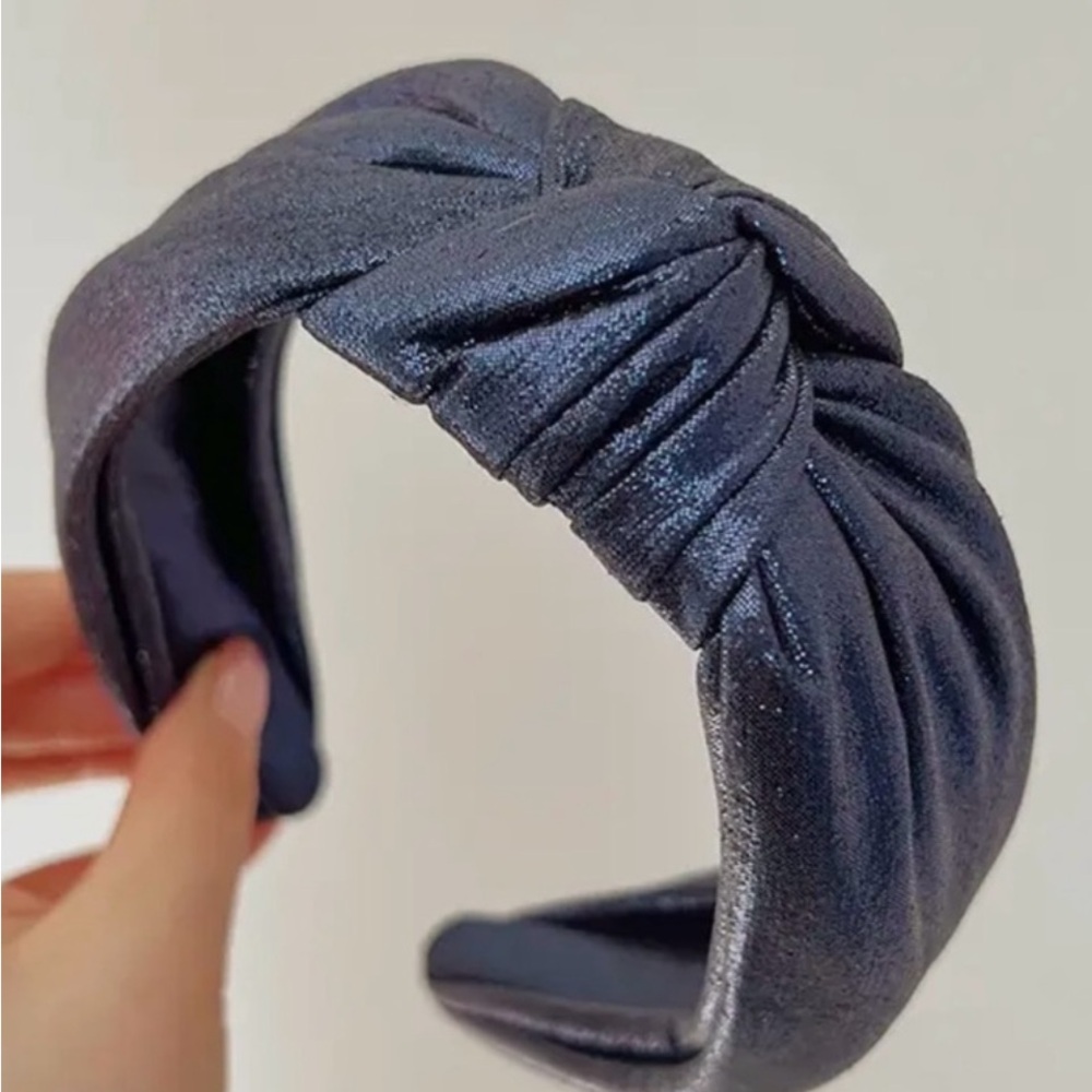 Anthropologie Shimmering Black Headband